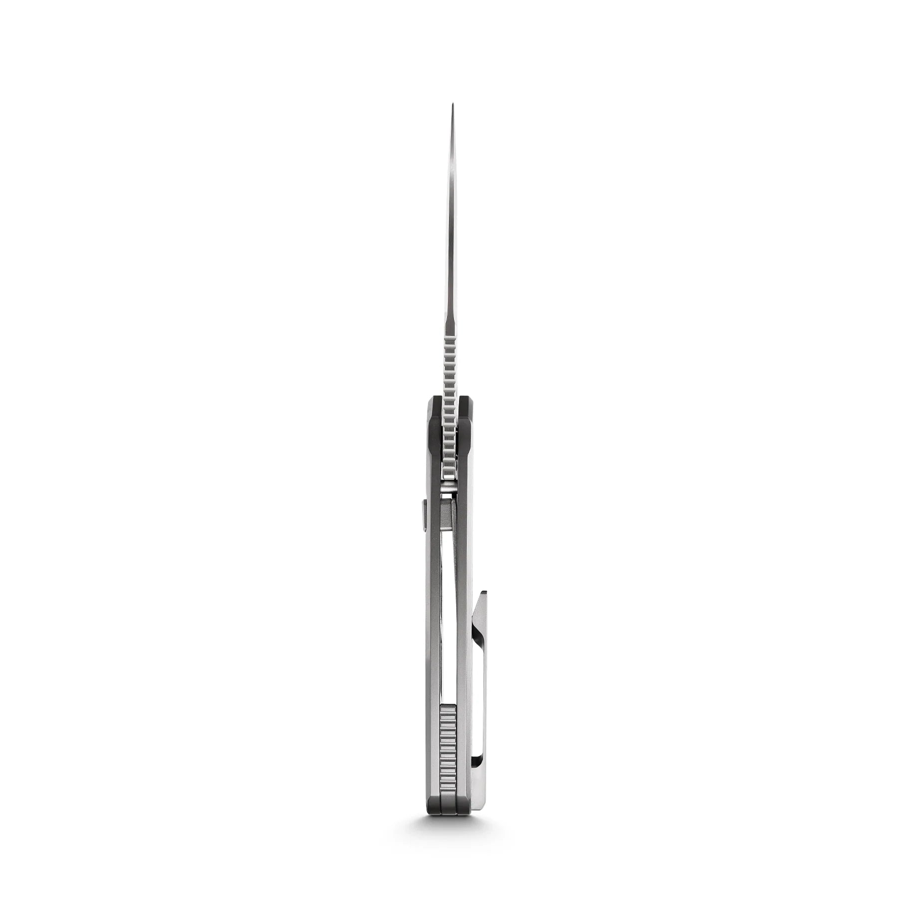 Vosteed Psyop A2202 - 3.32" Elmax Satin Blade, Titanium Patterned Handle