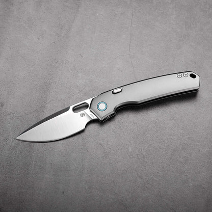 Vosteed Psyop A2204 - 3.32" Elmax Satin Blade, Titanium Handle
