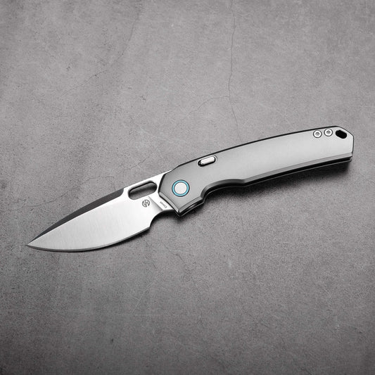 Vosteed Psyop A2204 - 3.32" Elmax Satin Blade, Titanium Handle