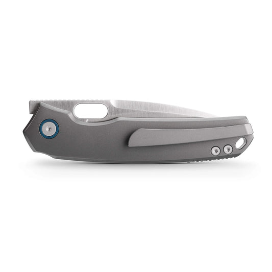 Vosteed Psyop A2204 - 3.32" Elmax Satin Blade, Titanium Handle
