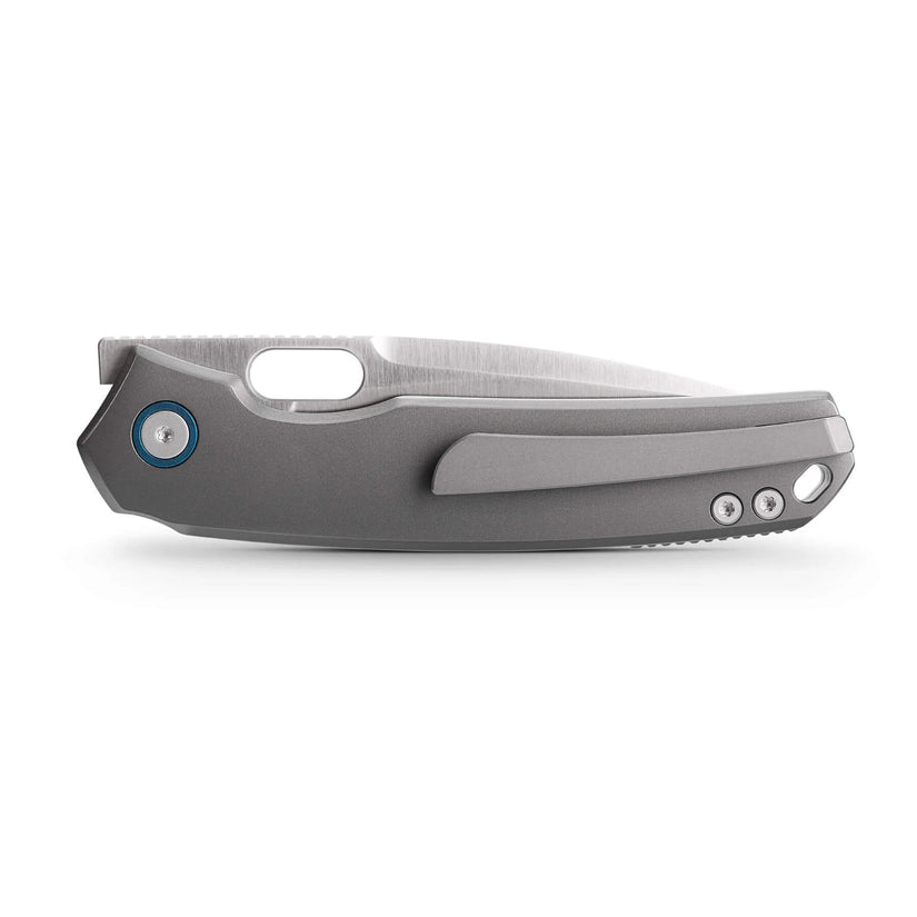 Vosteed Psyop A2204 - 3.32" Elmax Satin Blade, Titanium Handle