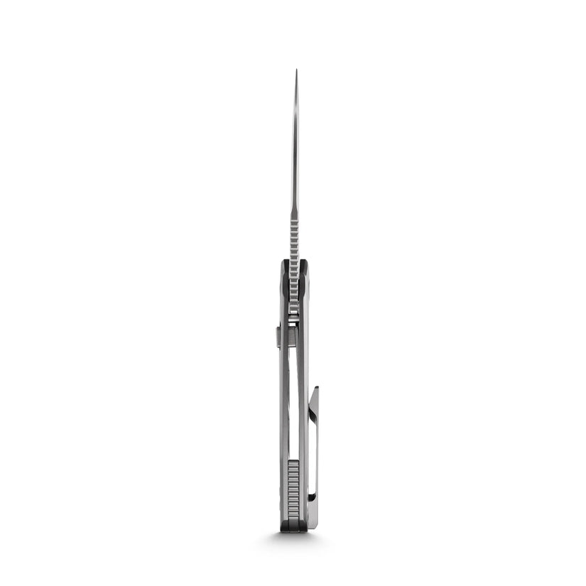 Vosteed Psyop A2204 - 3.32" Elmax Satin Blade, Titanium Handle