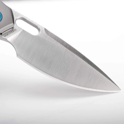 Vosteed Psyop A2204 - 3.32" Elmax Satin Blade, Titanium Handle