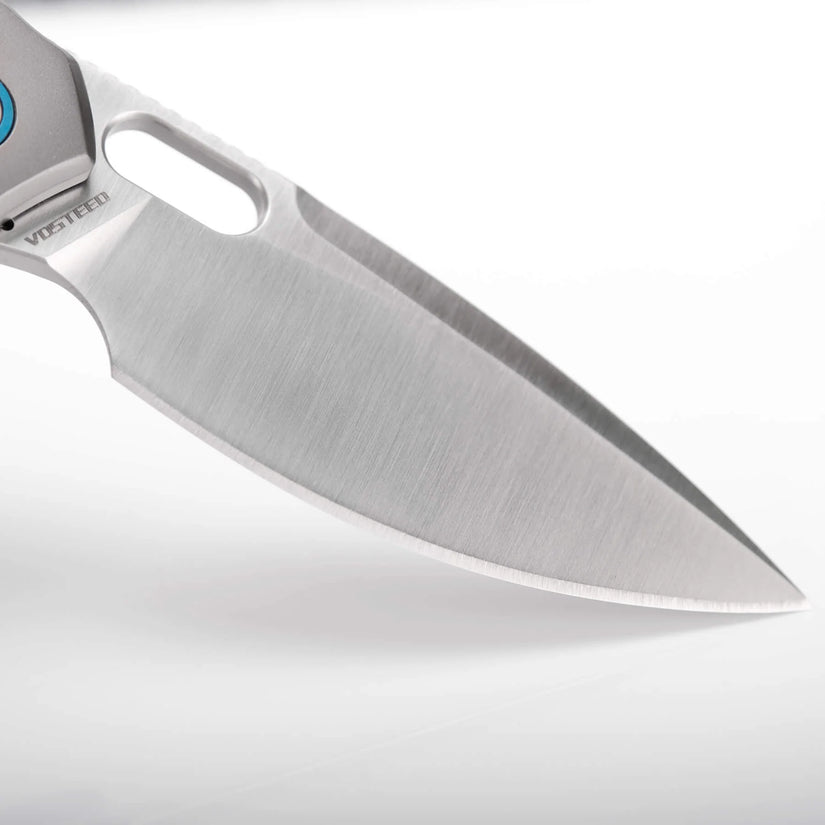 Vosteed Psyop A2204 - 3.32" Elmax Satin Blade, Titanium Handle