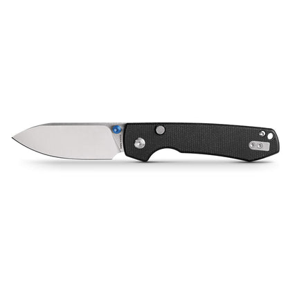 Vosteed Raccoon Top Liner Lock A2903 - 3.25" 14C28N Satin Blade, Black Micarta Handle