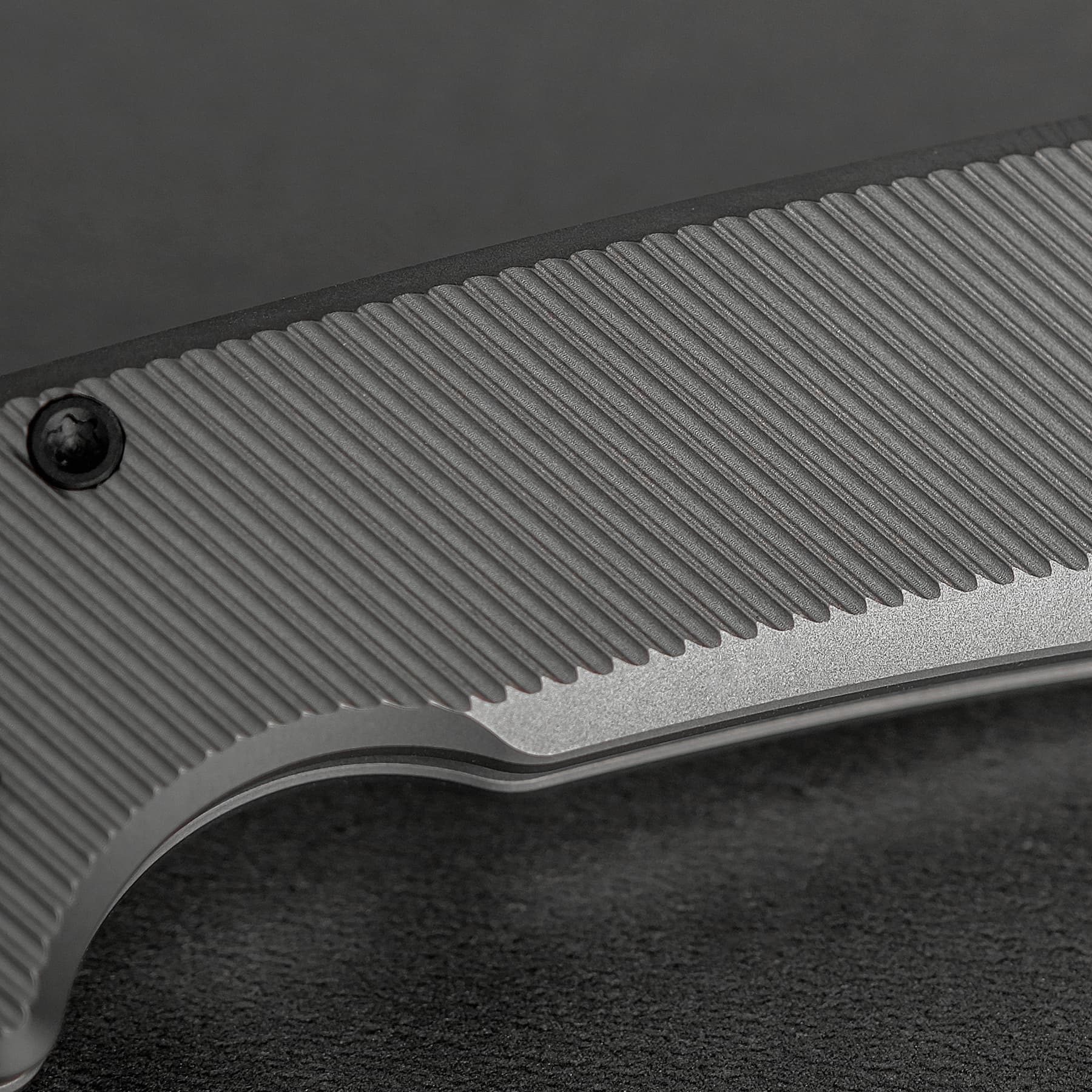 Vosteed Raccoon V Vanchor Lock A4004 - 3.22" M390 Black Stonewash Blade, Titanium Handle