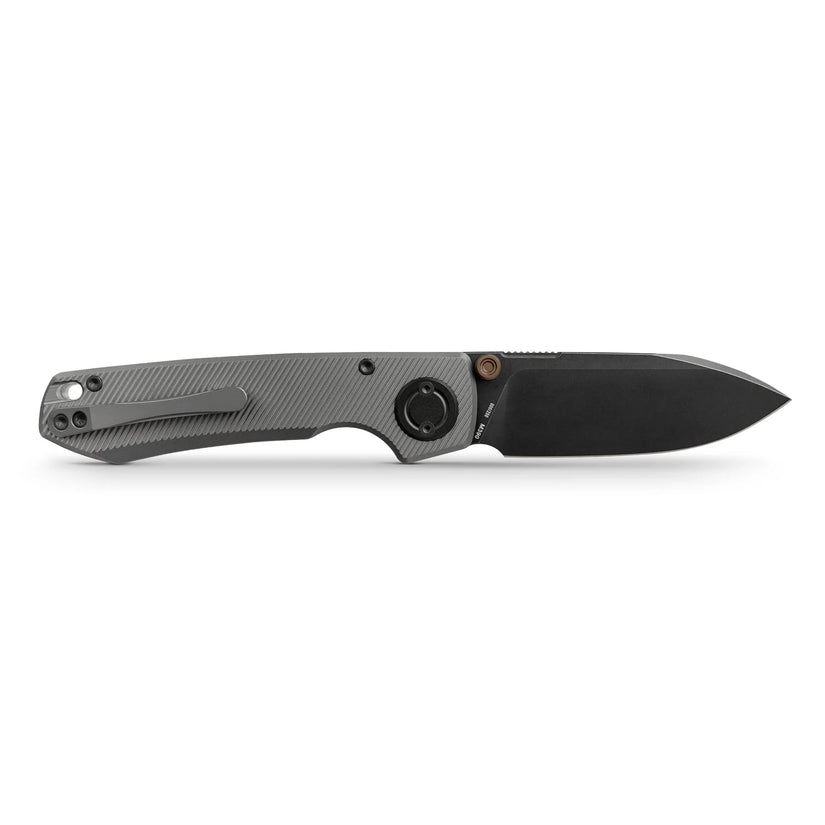 Vosteed Raccoon V Vanchor Lock A4004 - 3.22" M390 Black Stonewash Blade, Titanium Handle