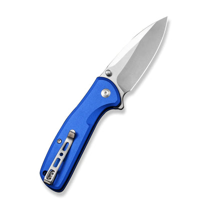 Sencut ArcBlast S22043B-3 - 2.98" 9Cr18MoV Satin Blade, Blue Aluminium Handle