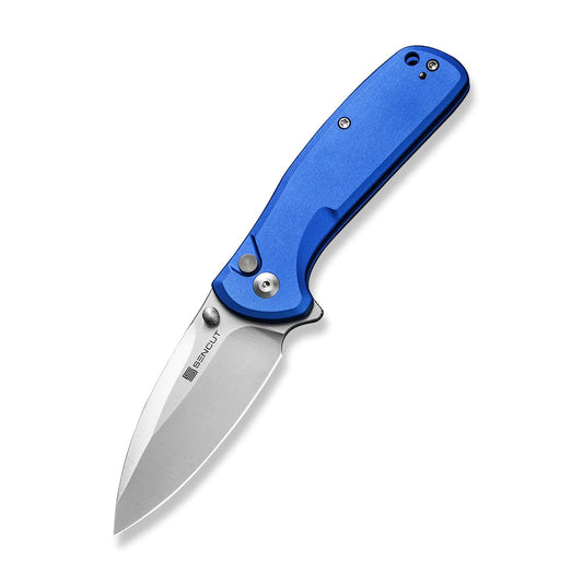 Sencut ArcBlast S22043B-3 - 2.98" 9Cr18MoV Satin Blade, Blue Aluminium Handle