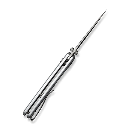 Sencut ArcBlast S22043B-2 - 2.98" 9Cr18MoV Satin Blade, Silver Aluminium Handle