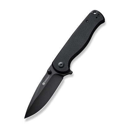 Sencut Errant S23054B-1 - 3.45" 9Cr18MoV Black Blade, Black G10 Handle