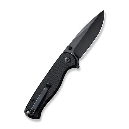 Sencut Errant S23054B-1 - 3.45" 9Cr18MoV Black Blade, Black G10 Handle