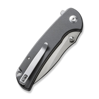 Sencut Pulsewave S23032-2 - 3.45" 9Cr18MoV Satin Blade, Grey G10 Handle