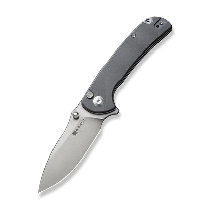 Sencut Pulsewave S23032-2 - 3.45" 9Cr18MoV Satin Blade, Grey G10 Handle