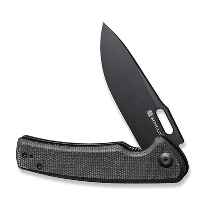 Sencut Vesperon Black S20065-3 - 3.35" Black 9Cr18MoV, Black Micarta