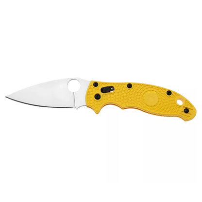 Spyderco Manix 2 Salt C101PYL2 - 3.37" MagnaCut Satin Blade, Yellow FRN