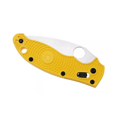 Spyderco Manix 2 Salt C101PYL2 - 3.37" MagnaCut Satin Blade, Yellow FRN