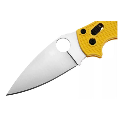 Spyderco Manix 2 Salt C101PYL2 - 3.37" MagnaCut Satin Blade, Yellow FRN