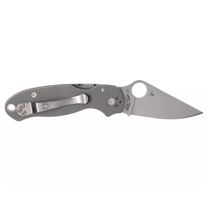 Spyderco Para 3 C223GPDGY - 2.95" Maxamet Stonewashed Blade, Grey G10