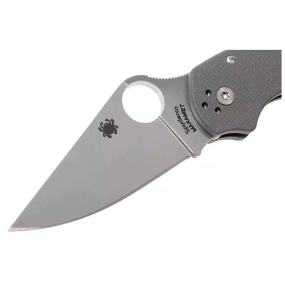 Spyderco Para 3 C223GPDGY - 2.95" Maxamet Stonewashed Blade, Grey G10