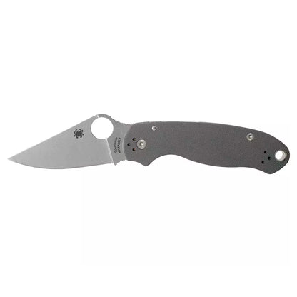 Spyderco Para 3 C223GPDGY - 2.95" Maxamet Stonewashed Blade, Grey G10