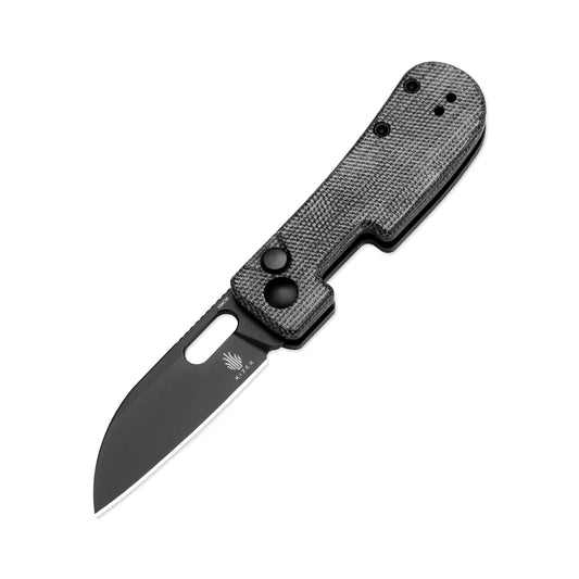 Kizer Banish - 2.32" 154CM Black Stonewashed Blade, Black Micarta Handle - V2676C1