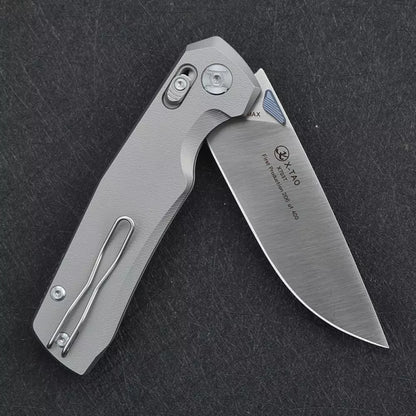 Kunwu Knives X-TAO - Elmax Blade, XT Bar Lock, Titanium Handles - X703T